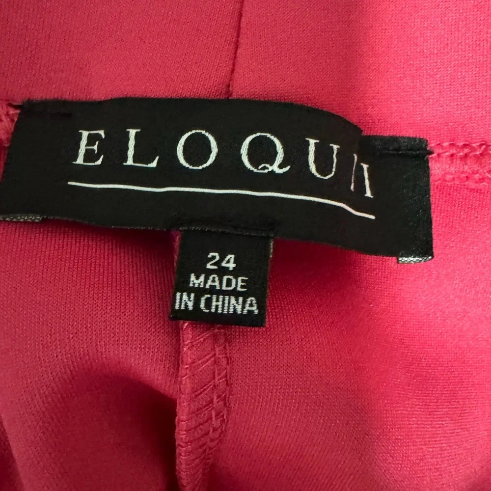 ELOQUII Neoprene Pencil Skirt - PINK - Picture 6 of 6
